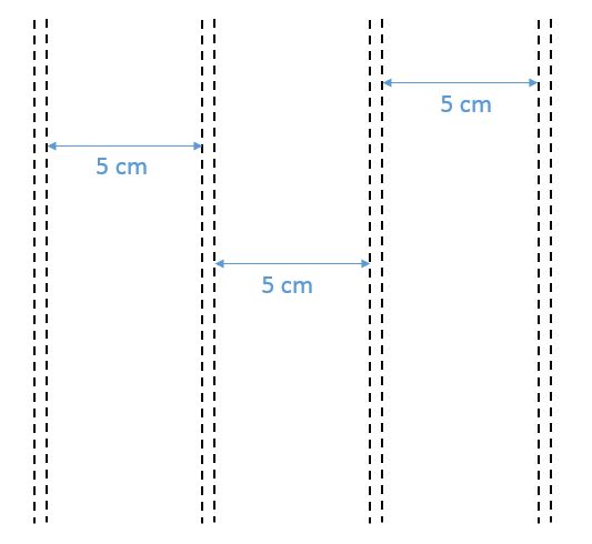 5 cm Tren Yolu (Çift)