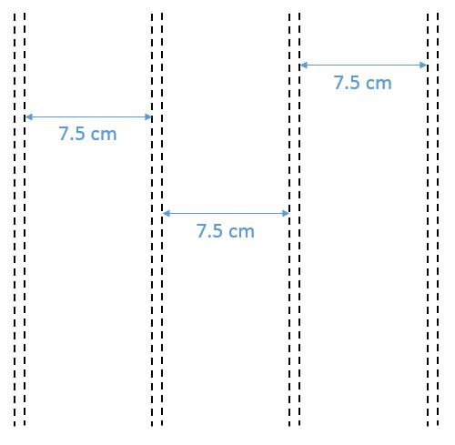 7.5 cm Tren Yolu (Çift)
