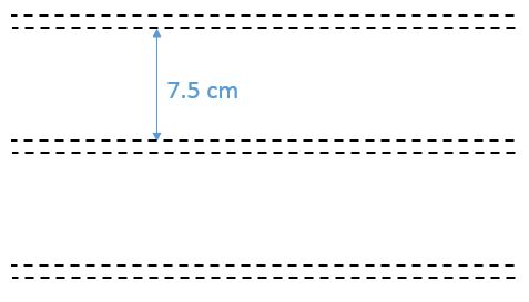 7.5 cm Enine Tren Yolu / Ray (Çift)