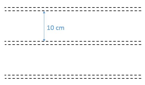 10 cm Enine Tren Yolu / Ray (Çift)